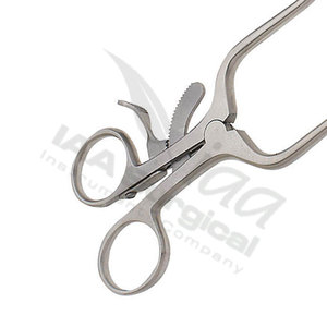 IAA SURGICAL INSTRUMENTS Rétracteur Cérébellaire Auto-Retenu Adson en Acier Inoxydable 4x4 à Pointes Aiguisées, Poignée Anneau, Manuel, CE - Product Image 6