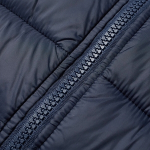 Vestes matelassées coupe-vent décontractées à col montant avec logo personnalisé pour hommes, manteau d'hiver rembourré à capuche avec fermeture éclair - Product Image 6
