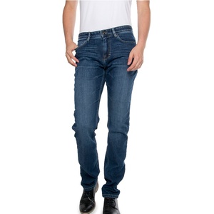 Mens Slim Fit Stretch Denim Jeans Enzyme Wash Blue Casual Fashion Pants Durable Cotton Eco-Friendly Breathable Mid weight Zipper - Product Image 6