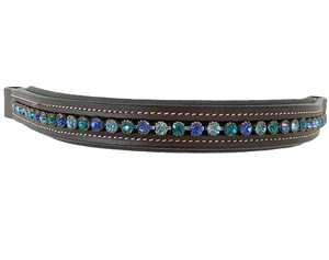 2026 Crystal Confortable Bandeau de Bridon en Cuir Premium avec Logo Personnalisé, Taille Personnalisée, Emballage en Boîte - Product Image 4