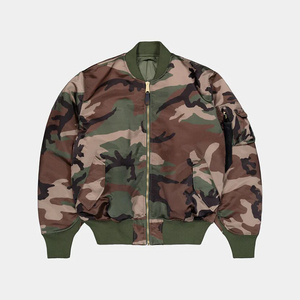 Blouson Bomber Homme Streetwear Nouvelle Collection Design Tendance Haute Qualité Écologique Respirant Hiver Logo Frontal - Product Image 1