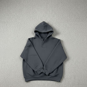 Nueva Sudadera con Capucha para Mujer, Color Gris Oscuro, Estampado de Llamas y Letras, Estilo Casual para Otoño, Logotipo Frontal, Corte Regular, 100% Algodón Tejido - Product Image 3