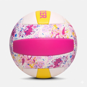 Balón de Voleibol GAMEGAZER MS-VB-1010 de PU, Duradero y Ligero, Talla 5, Peso 260-280G, Circunferencia 650-670MM, Personalizable, Cosido a Máquina - Product Image 3