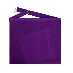 Delantal Masónico Morado Personalizado, Forma Cuadrada, Tejido, Estilo Clásico, Insignia para Prenda - Product Image 2