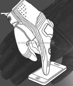 Gants en cuir noir pour homme et homme, style Vintage classique pour moto Cafe Racer, - Product Image 3