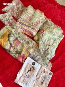 Conjunto de Salwar Kameez y Dupatta de Algodón de Calidad de Exportación India con Estampado y Bordado, Ropa Étnica - Product Image 3