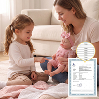 Poupées réalistes en silicone intégral Babeside Lucy de 16 pouces, bébés endormis, poupées nouveau-nés réalistes, fournisseur OEM ODM
