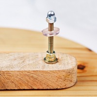 Bouton de meuble rond en bois fait main, style scandinave, poignée de cuisine durable, quincaillerie de porte