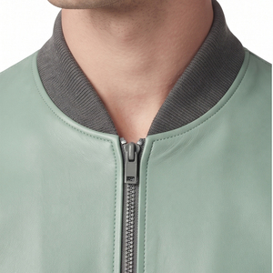 Blouson en cuir chaud d'hiver pour homme, blousons en cuir sportifs pour homme, blousons en cuir tendance pour homme - Product Image 4