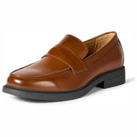 Chaussures en cuir légères à lacets pour hommes, style décontracté et professionnel, motif écossais, nouvelle collection automne, vente en gros