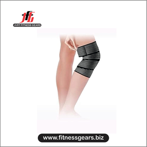 Genouillère de compression professionnelle en nylon et coton réglable avec fermeture auto-agrippante pour la musculation et les douleurs au genou (vente en gros) - Product Image 3