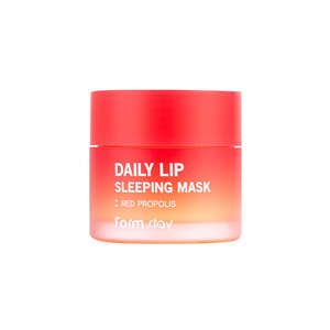 Masque de nuit pour les lèvres Farmstay Daily Lip Care en crème à la propolis rouge - Product Image 1