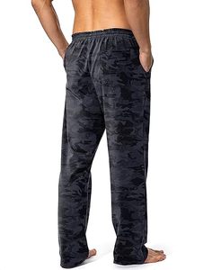 Pantalon de jogging décontracté en molleton imperméable et écologique à taille mi-haute avec poche zippée - Product Image 3