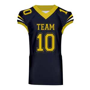 Maillot de football américain personnalisé en polyester à séchage rapide avec logo, style streetwear, en twill, pour adulte, sublimation, entraînement, maille respirante - Product Image 2