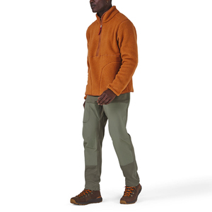 Custom <b>Men</b> High-Pile Sherpa Fleece <b>Pullover</b> Quarter-Zip Heavyweight Winter <b>Jacket</b> Outdoor Hiking Teddy Fleece Anorak Coat - Product Image 3