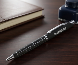 Tendance Uniflow rouleau stylo à bille mat noir corps bouton de presse 0.5mm largeur d'écriture métal école fournitures de bureau couleur bleue - Product Image 3