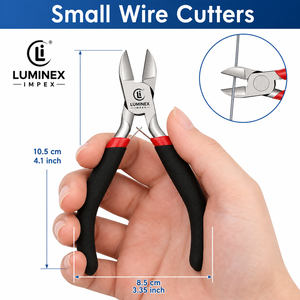 LUMINEX IMPEX LUB=113 <b>Long</b> <b>Nose</b> Stainless Steel Lightweight Smooth Work Jewelry Making Polishing Pliers for Bracelet Making DIY - Product Image 2