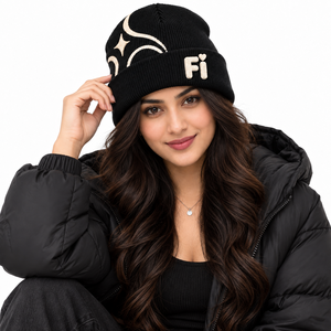 Gorros de Punto Personalizados al por Mayor con Bordado 3D, Unisex, para Invierno, con Puño Plegable, Diseño de Estrellas y Luna, Estilo Urbano, Proveedor de EE. UU. - Product Image 4