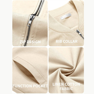 Blouson Bomber d'Hiver Personnalisé pour Homme à Col Montant en Toile – Vente en Gros, Couleur Personnalisée, Logo Frontal, Séchage Rapide, Coupe-Vent, Respirant, Laine - Product Image 5