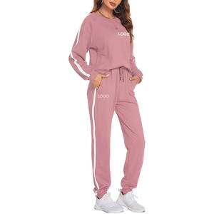 Conjunto Deportivo Unisex Personalizado, Sudadera con Capucha y Pantalones Deportivos de Felpa para Entrenamiento, Talla Grande para Mujer - Product Image 1