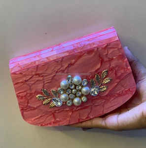 Pochette de soirée en résine pour dames Pochette de soirée de luxe pour femmes dames d'Inde - Product Image 4