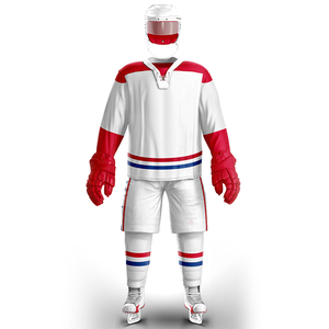 Uniforme de hockey sur glace personnalisé pour adultes, maillot à col en V pour hommes, sublimation, léger, respirant, vêtements d'entraînement pour équipe, vente en gros - Product Image 1