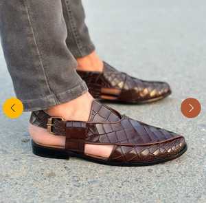 Nouvelles sandales Peshawari pour hommes, style tendance, meilleure qualité, en cuir, couleur et logo personnalisés, sandales d'été décontractées de haute qualité - Product Image 6