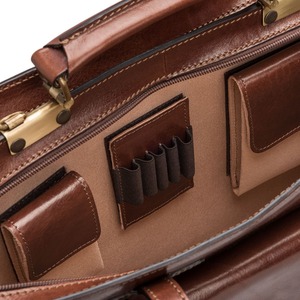 Maletín de Cuero Genuino Personalizable con Logotipo Personalizado, Organizador de Documentos Empresariales, Bolsa para Portátil, Proveedor Mayorista, Fabricante OEM - Product Image 5
