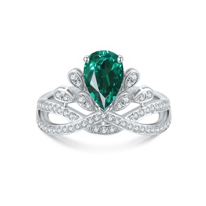 Bague élégante en argent 925 avec papillon, bijoux de luxe pour femmes et filles, bagues en diamant - Product Image 2