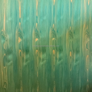 Panneau en contreplaqué décoratif teinté bleu ciel, en cyprès Hinoki IRODORITAI, placage, revêtement uréthane, design japonais, pour chambre, salle à manger, usage domestique - Product Image 2
