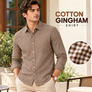 Camisa Clásica de Cuadros para Hombre, 100% Algodón, Suave y Transpirable, con Botones, para Uso Diario Informal, Proveedor de Camisas para Hombre al por Mayor - Product Image 4