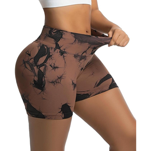 Shorts de yoga taille haute avec effet push-up et contrôle du ventre, en tissu doux sans couture Spandex/Modal 220g pour un confort optimal lors de l'entraînement - Product Image 3