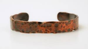 Rustic Hammered <b>Copper</b> Cuff Bracelet Hand Forged Wide Open <b>Bangle</b> Artisan Statement Jewelry bracelet Handmade everyday wear - Product Image 4