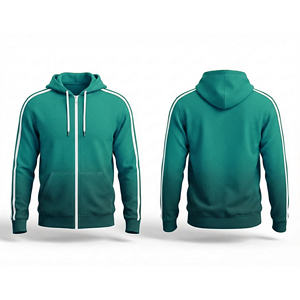 Fabricante OEM de Sudaderas con Cremallera Completa, Sudadera con Capucha de Forro Polar Cálido para Hombres, Mujeres y Jóvenes, Chaqueta Deportiva con Capucha para Entrenamiento - Product Image 1