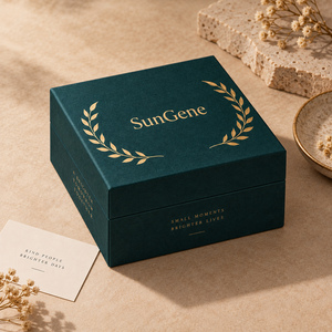 กล่องบรรจุภัณฑ์กระดาษแบบยกฝาเปิดได้ SunGene Laurel Vault สำหรับชุดแหวนเครื่องประดับชั้นดี - Product Image 2
