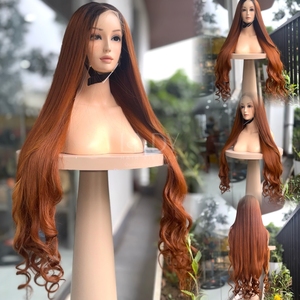 Perruque entièrement en dentelle de haute qualité, cheveux fins de bébé, texture ondulée, couleur naturelle, perruques en cheveux humains vietnamiens - Product Image 1