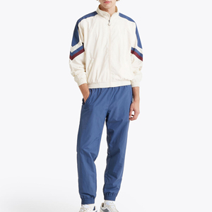Ensemble survêtement coupe-vent personnalisé pour homme, grande taille, léger, respirant, en polyester et nylon, pour course en extérieur, streetwear, vêtements de sport - Product Image 1