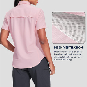 Chemises de pêche antidérapantes d'été pour femmes, coupe confortable, sans manches, respirantes, en tissu extensible - Product Image 2