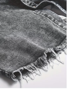Chemise en jean slim respirante pour homme, manches longues, col rabattu, 100 % coton, délavage moyen, style décontracté, toutes saisons - Product Image 5