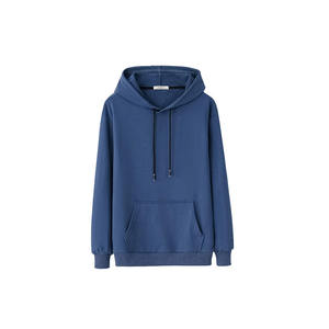 Men's Hooded Full Sleeve Sweatshirt <b>White</b> Gray Solid Color Casual Fleece Regular Fit Autumn Wear - Product Image 5