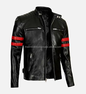 Chaqueta de cuero suave ajustable para hombre Nueva llegada Ropa de moda con mangas largas Chaqueta de último estilo para hombres - Product Image 4