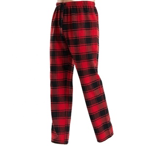 Pantalones de Pijama de Franela Rojos para Hombre, Shorts Casuales y Sexys con Cintura Elástica, Cómodos y Transpirables, 100% Algodón, Ropa de Casa, Nuevos - Product Image 1