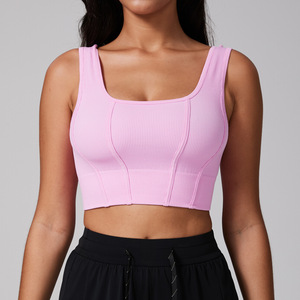 สปอร์ตบราสำหรับวิ่ง โยคะ ฟิตเนส กันกระแทก เซ็กซี่ สายคล้องคอ เสื้อออกกำลังกาย เสื้อกล้ามกีฬากลางแจ้ง แห้งเร็ว ระบายอากาศได้ดี - Product Image 1