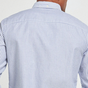 Camisa Casual de Manga Larga a Cuadros para Hombre, 100% Algodón, Cuello Camisero, Antiarrugas, para Otoño - Product Image 3