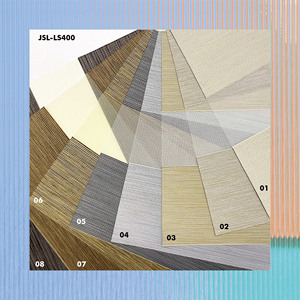 Store enrouleur zébré double couche en textile, filtre la lumière, rayures horizontales, installation au plafond, commande par cordon à billes, style minimaliste - Product Image 4