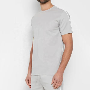 Conjuntos Cortos para Hombre con Logotipo Personalizado, Transpirables, Formales, Deportivos de Verano, Camiseta y Pantalones Cortos de Terciopelo para Correr - Product Image 3