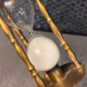Vintage Handmade Brass Hourglass Sand Timer | Eco-Friendly Glass Sand <b>Clock</b> for Mindful Time Management Home Office Decor Gift - Product Image 6