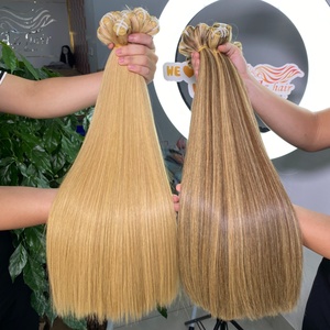 Wholesale Double Machine Weft <b>Hair</b> Extensions Remy 100% Raw Vietnamese <b>Hair</b> Cuticle Aligned Virgin <b>Hair</b> <b>Hair</b> Weaving All Colors - Product Image 4