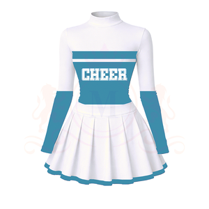 ชุดเชียร์ลีดเดอร์แบบกำหนดเอง ผ้าโพลีเอสเตอร์ 100% ระบายอากาศได้ดี - Product Image 1