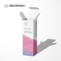 Boîte en papier rectangulaire minimaliste sur mesure pour soins peau corps médicaments cosmétiques pharmacie